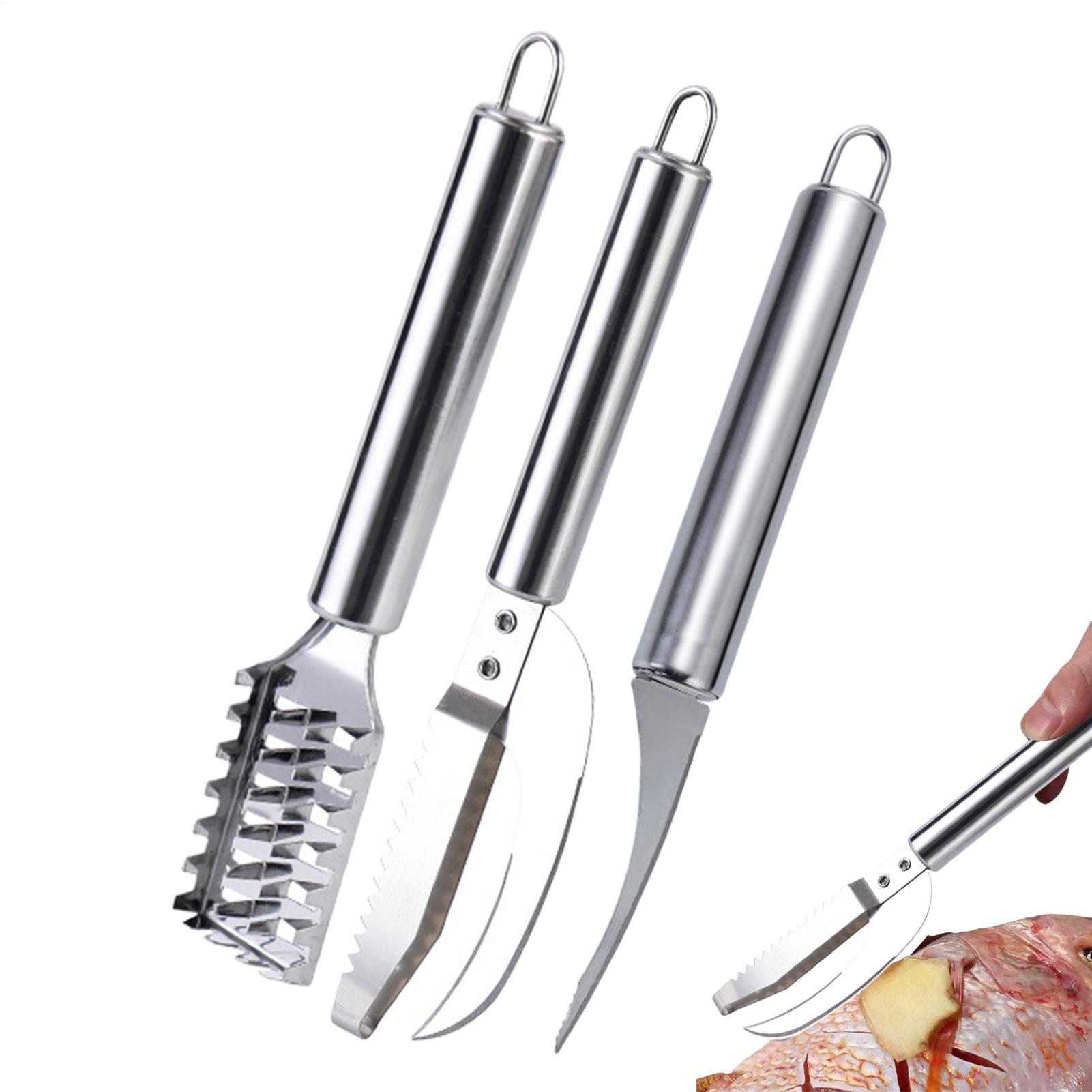 Kitchen Gadgets For Seniors - Couteau à écailler le poisson, brosse