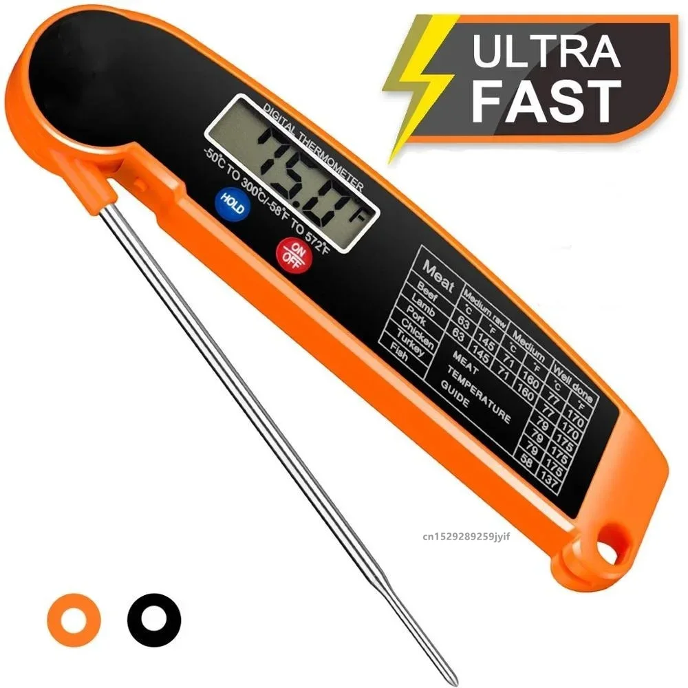 Kitchen Gadgets Electronic - Thermomètre numérique de cuisine pour viande,