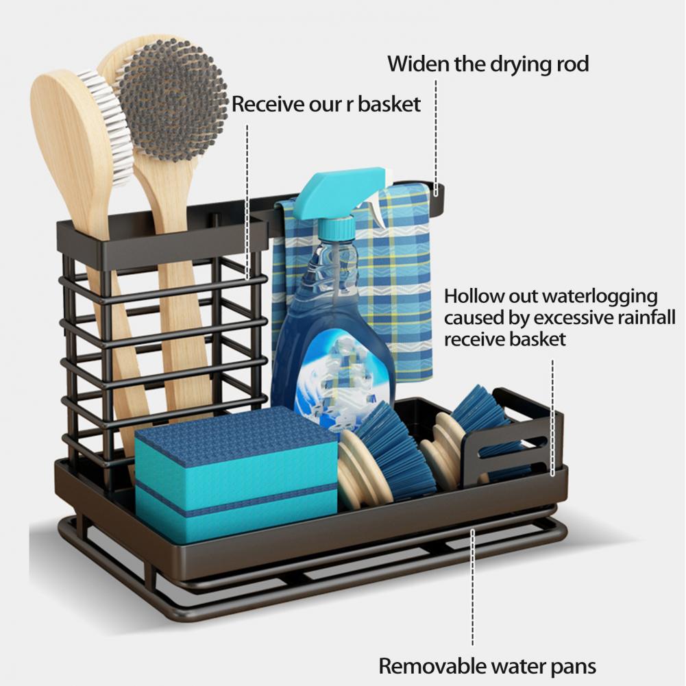Kitchen Gadgets Holder - Étagère de rangement pour évier, support