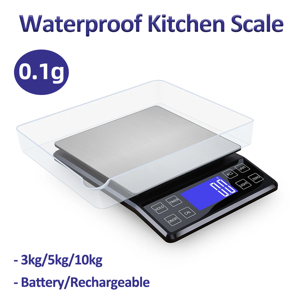 Kitchen Gadgets Electronic - Balance de cuisine numérique étanche en
