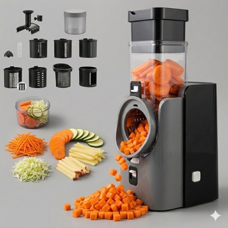 Kitchen Gadgets Electric - Coupe-légumes électrique 220V multifonctionnel pour la
