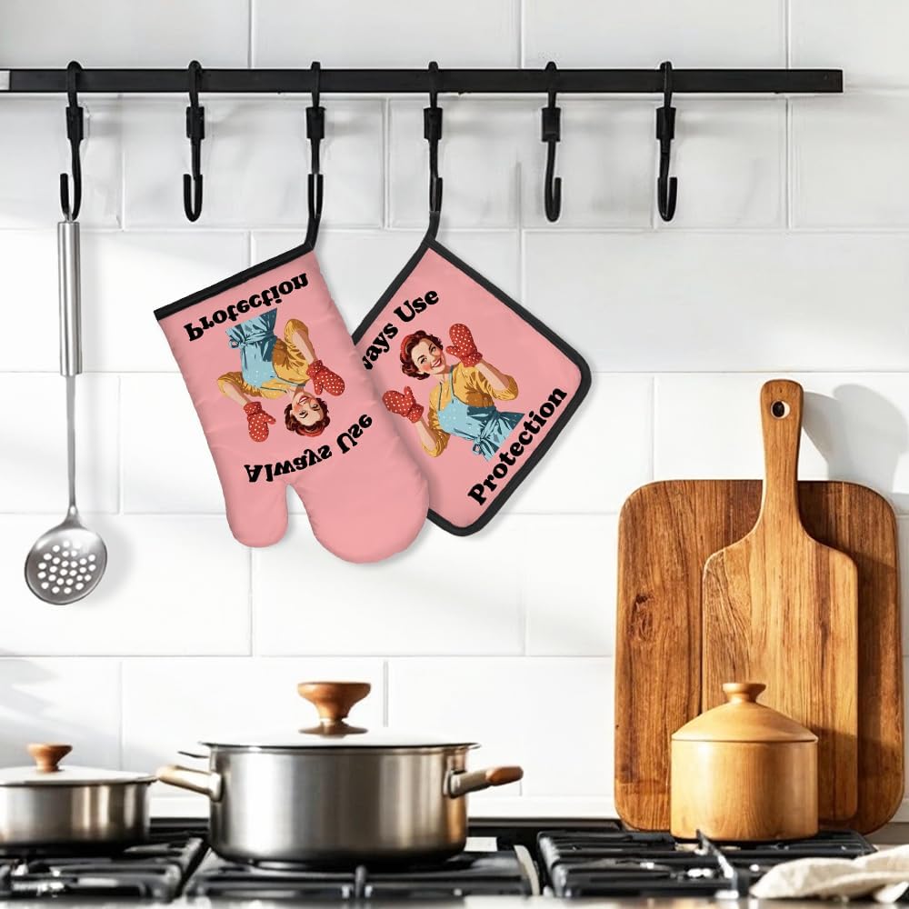 Ensemble de mitaines de four e - Funny Kitchen Gadgets Gifts avis et prix