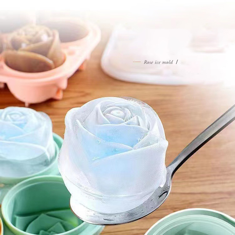 Moules à glace Rose 3D, 4 trou - Kitchen Gadgets Best avis et prix