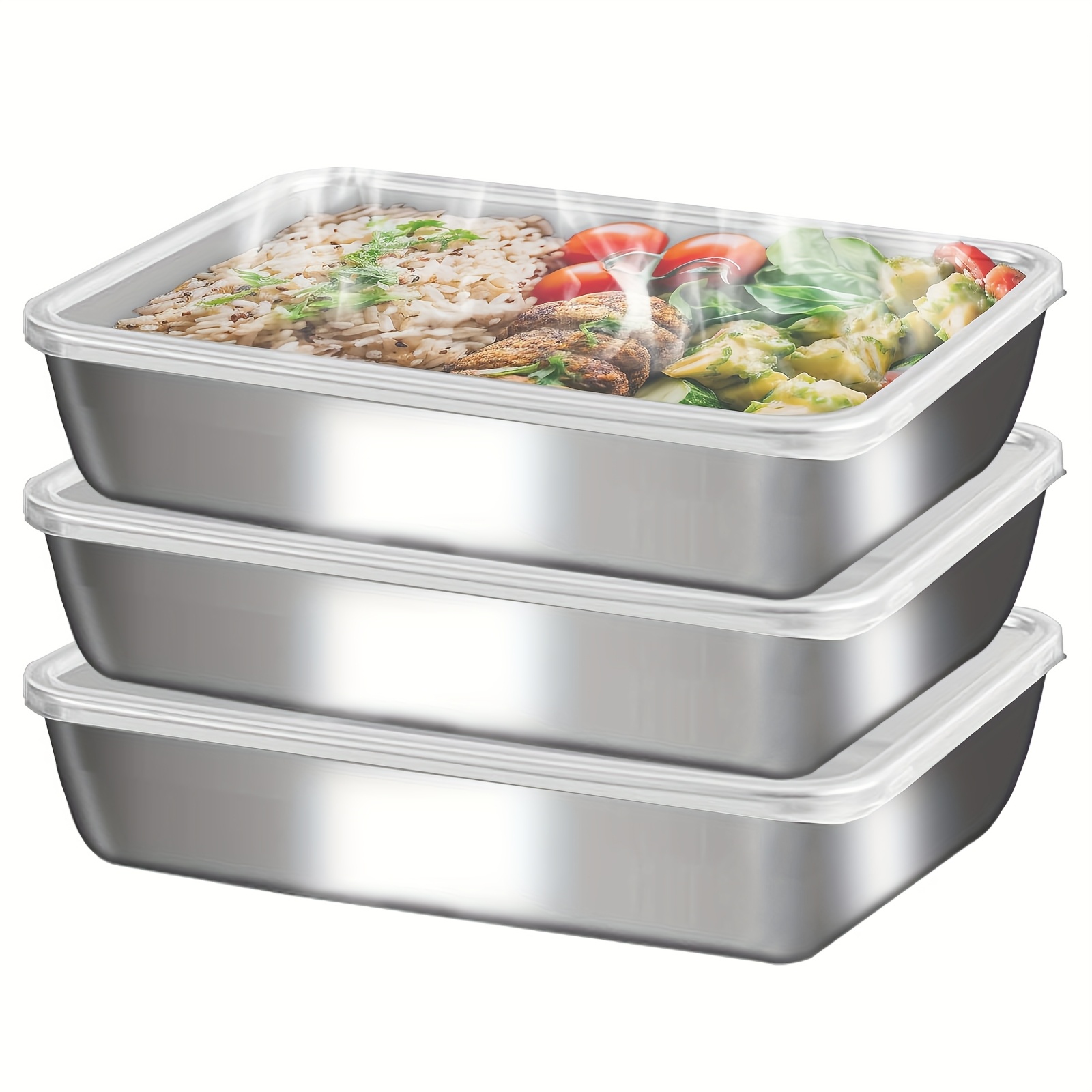 3 boîtes alimentaires en acier - Kitchen Gadgets Best avis et prix