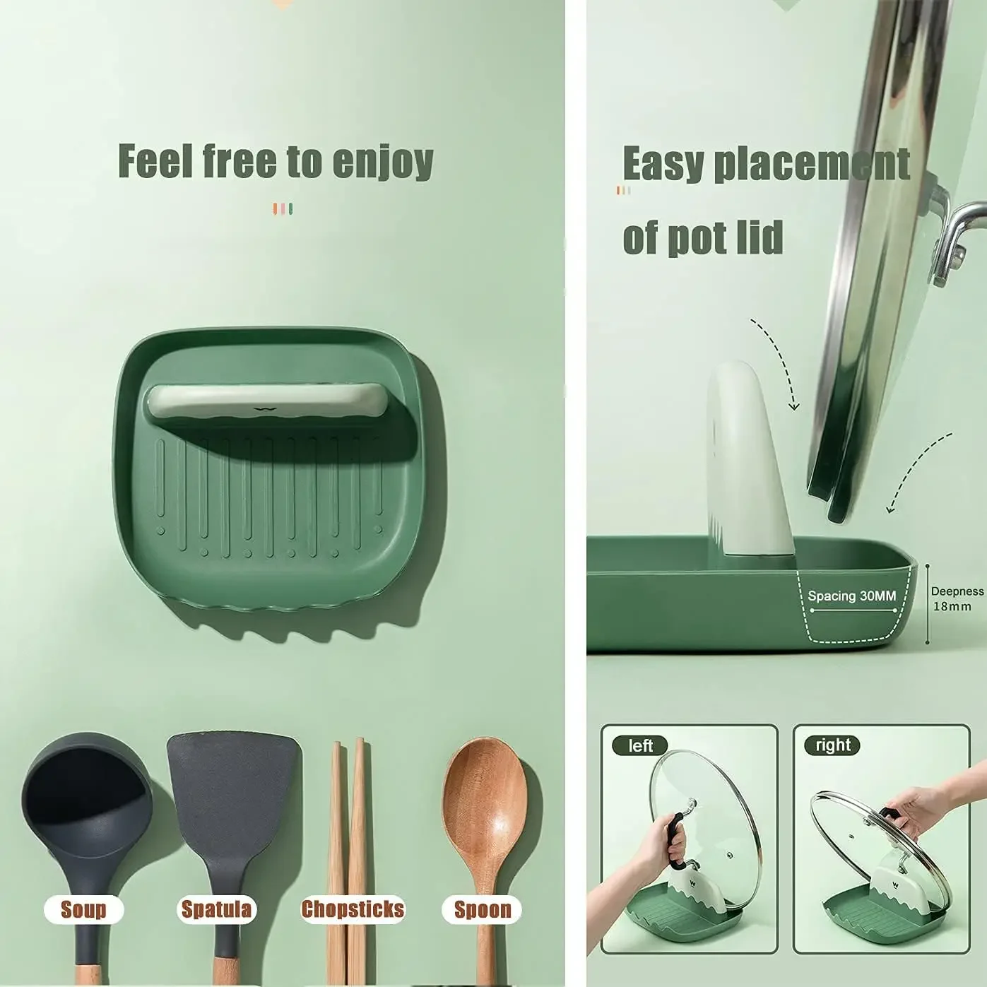 2 couvercles de boîtes et supp - Kitchen Gadgets Holder avis et prix