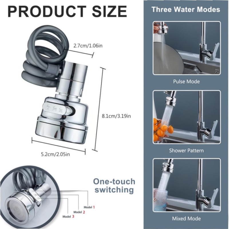 Nouveau robinet d'évier 3 Mode - Kitchen Gadgets For Seniors avis et prix