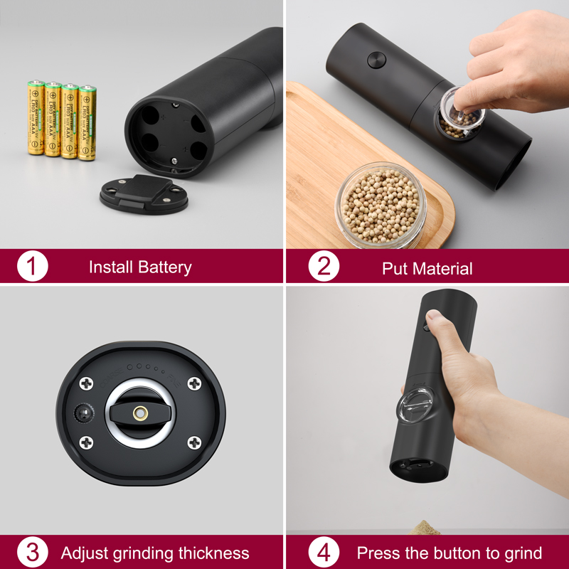 Moulin à sel et à poivre élect - Kitchen Gadgets Electric avis et prix