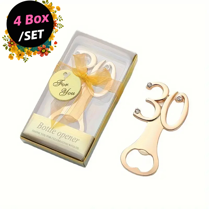 Lot de 4 Ouvre-bouteilles Doré - Funny Kitchen Gadgets Gifts avis et prix