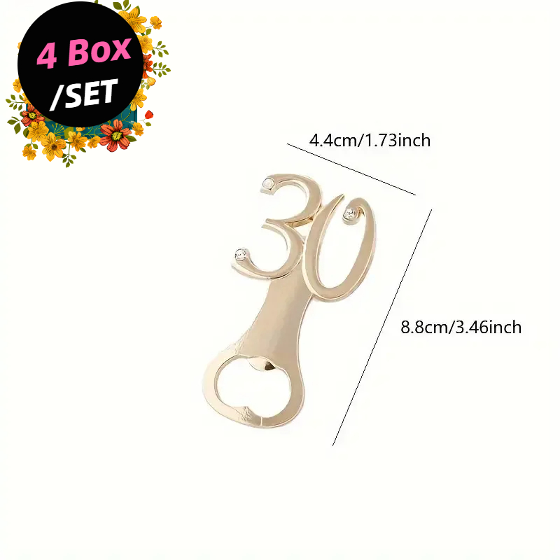 Lot de 4 Ouvre-bouteilles Doré - Funny Kitchen Gadgets Gifts avis et prix